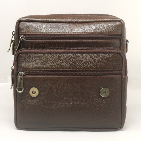 Viaggio Rank Genuine Leather Brown Sling Bag